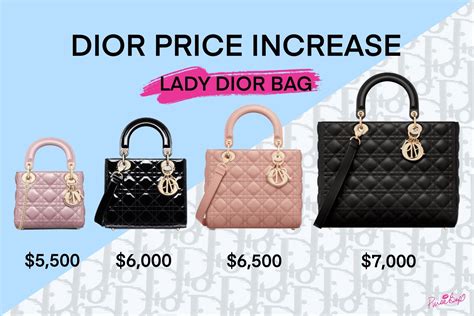 is dior increase price|Dior handbag price increase 2023.